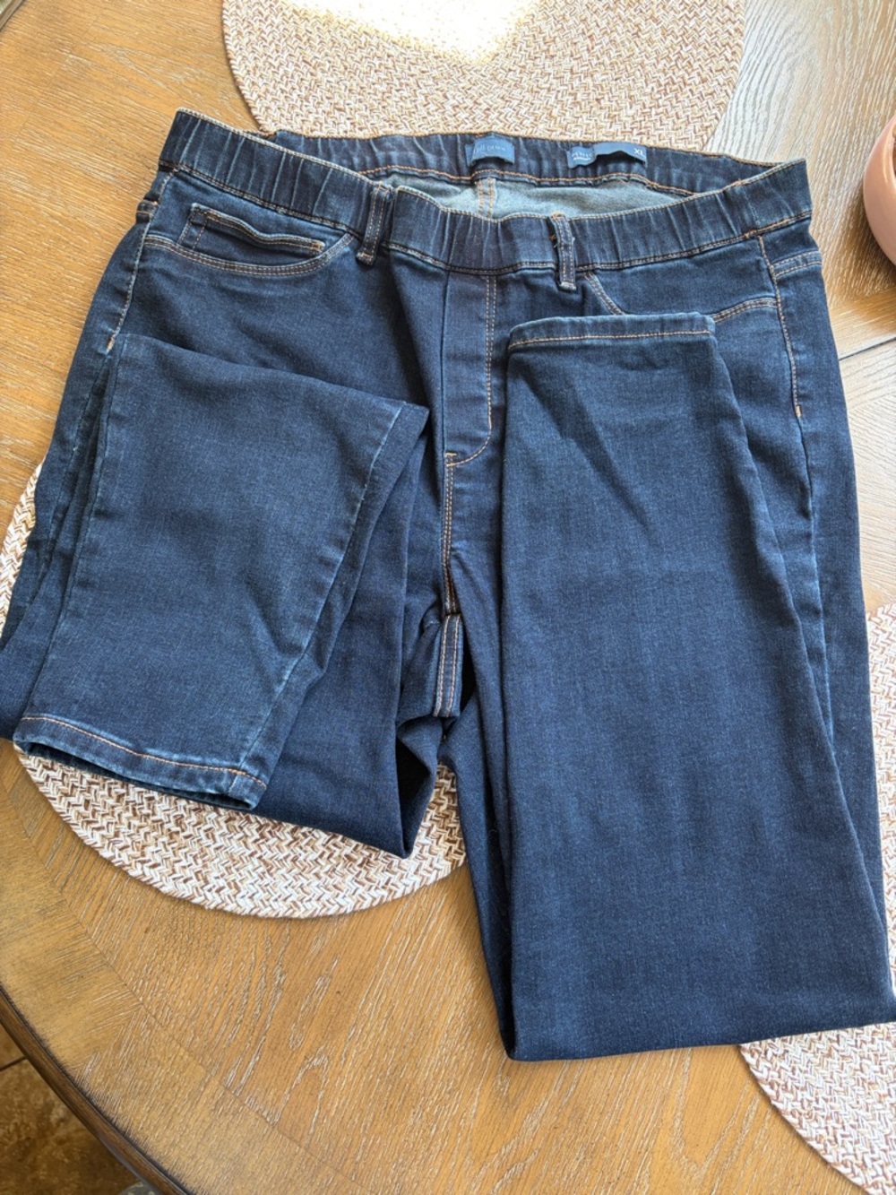 J. Jill Dark Blue Straight Leg Jeans, XL, Like New